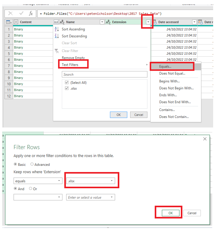 Excel 101 - Combine Multiple Files From Folders Using Power Query